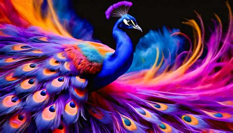 peacock fowl bird animal color  stock photo public domain pictures