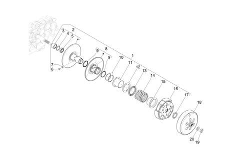 driven pulley vespa sprint     emea easypartscom