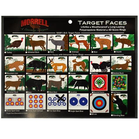 Archery Target Face Nfaa Vegas 3 Spot Target Polypropylene Face