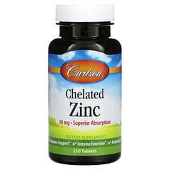 Carlson Chelated Zinc 30 Mg 250 Tablets