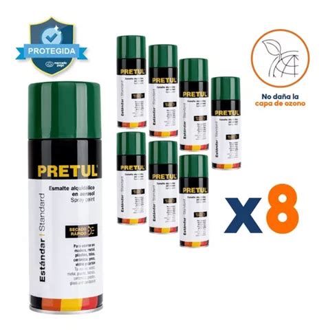 Kit Pinturas En Aerosol Verde Hoja Pretul