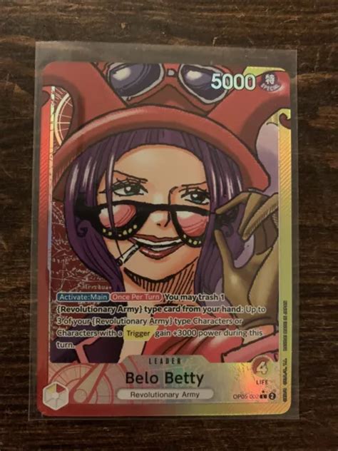 Belo Betty Op05 002 One Piece Alt Art Leader Awakening Of The New Era