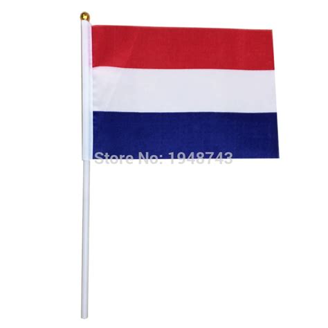 2017 10pcs the Small Netherlands flag 14*21CM Holland Flag the hand ...