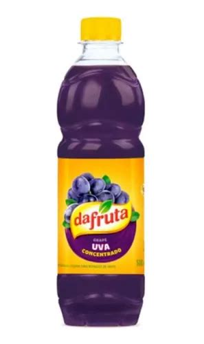 Suco Dafruta Uva Concentrado 500 Ml Kit 12 Unidades Fardo