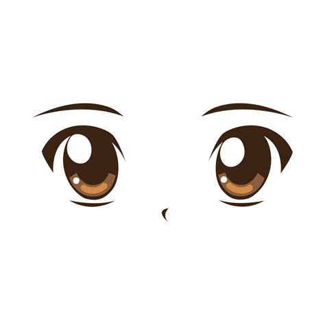 Anime Eyes Icon 11212527 Vector Art At Vecteezy