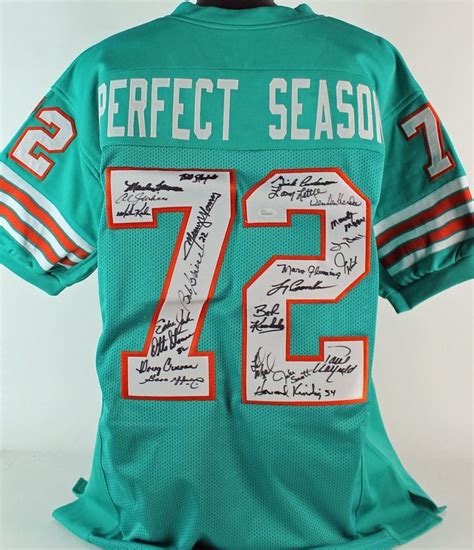 Lot Detail Nfl Perfection 1972 Miami Dolphins Team Signed Perfect