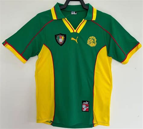 Cameroon retro soccer jersey WC 98