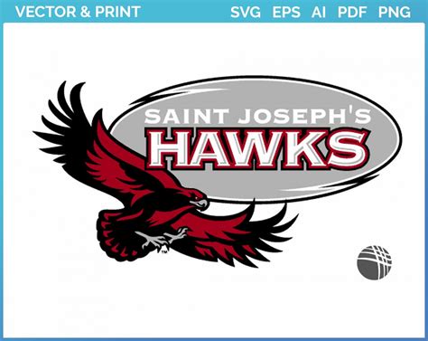 St Josephs Hawks Alternate Logo 2001 College Sports Vector Svg