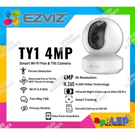 Ezviz Ty Mp Smart Wi Fi Pan Tilt Camera Shopee Philippines