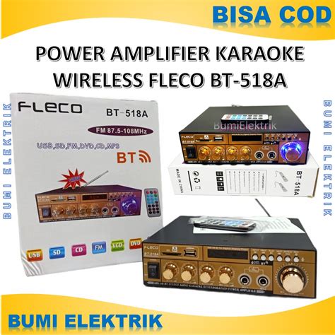 Power Amplifier Fleco Bt A Amplifier Bluetooth Subwoofer Stereo