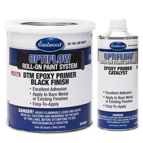 Eastwood Optiflow Epoxy Primer Quart And Catalyst Kit Automotive Roll