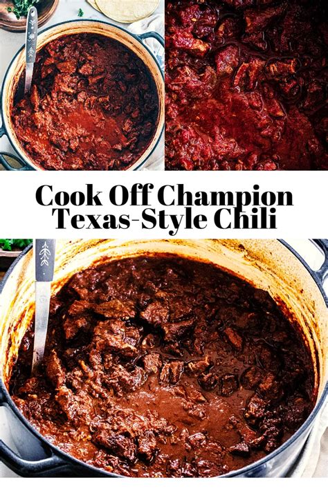 Cook off winning texas style chili – Artofit