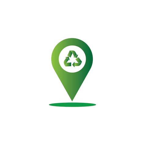 Recycler Le Logo Des Flèches Vertes Du Symbole Des Déchets Vecteur