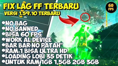 Fix Lag Free Fire Config Untuk Rusher Ff No Lag Terbaru