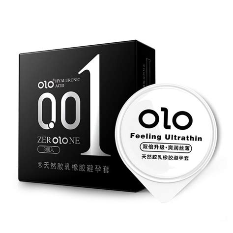 Chamair Pcs Olo Hyaluronic Acid Condom Ultra Thin Latex Lubricated