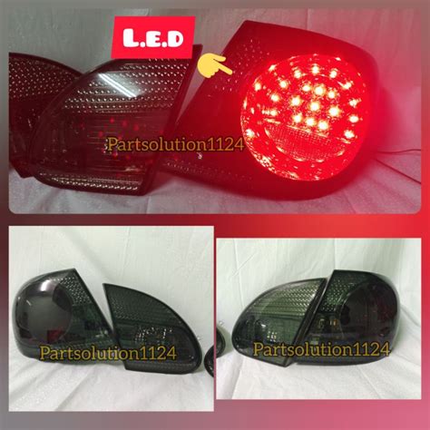 EAGLE EYES TOYOTA COROLLA ALTIS E120 2001 2003 LED TAIL LAMP SMOKE