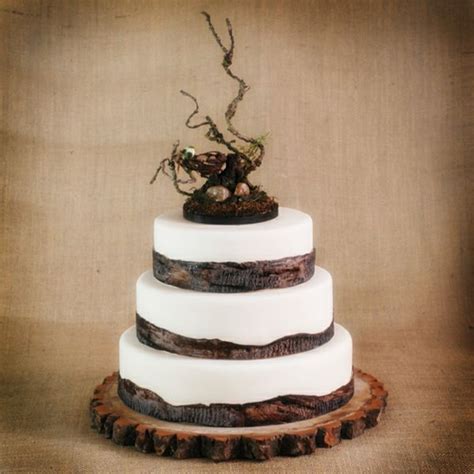 Coole Ideen für Hölzerne Hochzeit Wedding cake nature Wedding cake