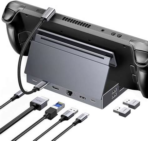 JSAUX RGB Docking Station For Steam Deck OLED ROG Ally Legion Go 12