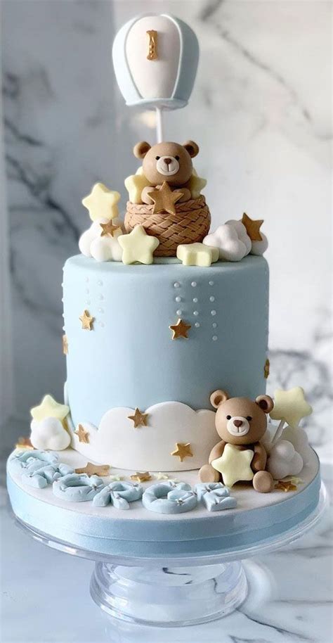 Cute Hot Air Balloon Cake Designs Hot Air Balloon Gold Stars Baby