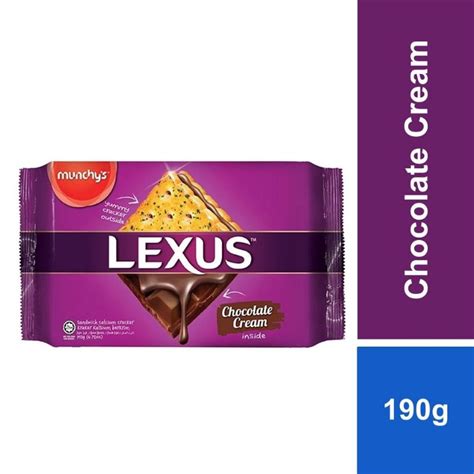 Jual Munchys Lexus Biskuit Chocolate Cream Sandwich Malaysia 190g