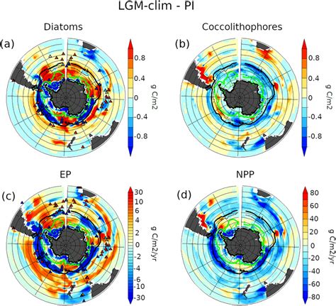 Last Glacial Maximum Lgm Clim To Preindustrial Pi Anomalies Of