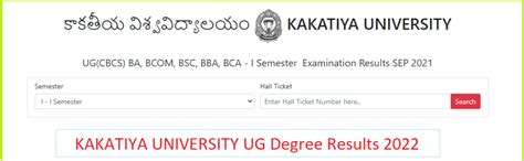 Manabadi KU Degree Results 2023 OUT Kuonline Co In Degree 2nd 4th Sem