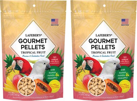 Amazon Lafeber S Tropical Fruit Gourmet Pellets Pet Bird Food No