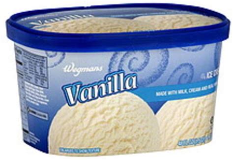 Wegmans Vanilla Ice Cream - 48 oz, Nutrition Information | Innit