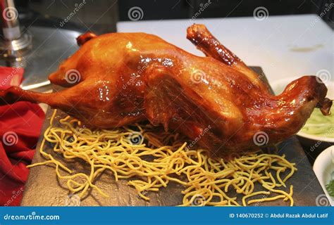 Chinese style Roasted duck stock photo. Image of china - 140670252