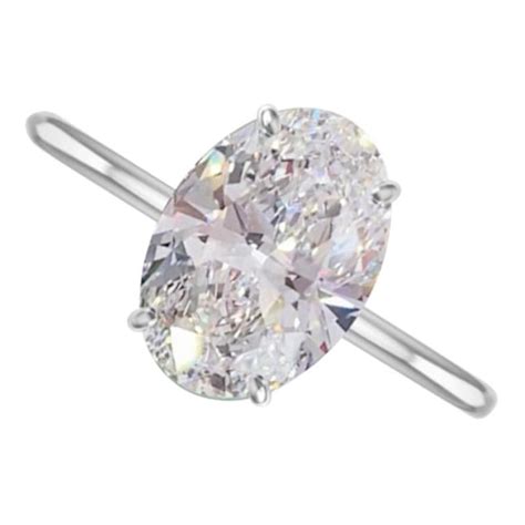 Oval Brilliant Cut Diamond Ring At Stdibs