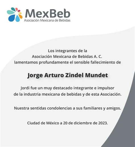 Se Or Jorge Zindel Mundet Obituario Esquela