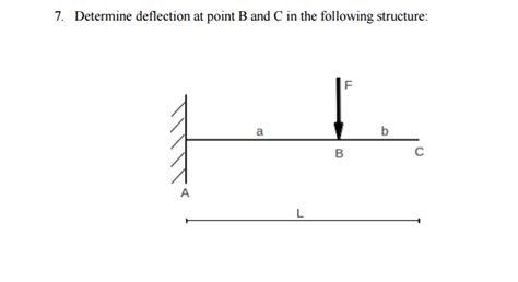 Determine Deflection At Point B And C In The