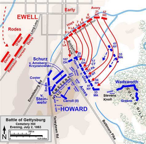 Gettysburg Battlefield Monuments Map