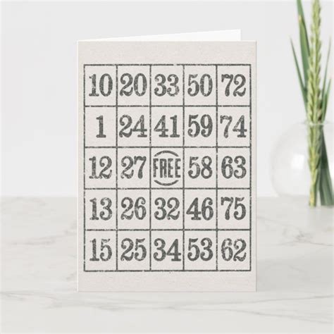 Bingo Birthday Card | Birthday card template, Birthday cards, Birthday