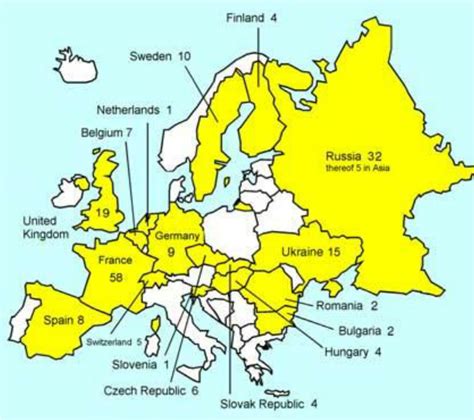 Operating nuclear power plants in Europe in August 2011 (European ...