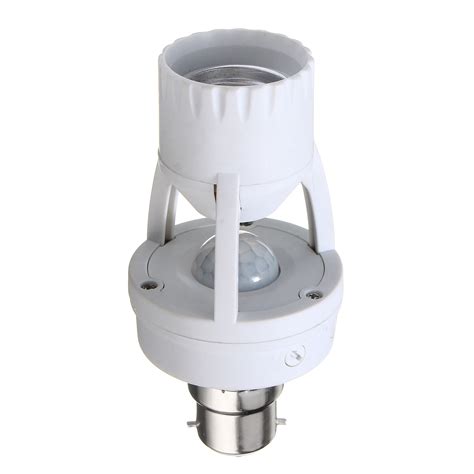 Ac110 240v B22 To E27 Led Pir Infrared Motion Sensor Screw Base Bulb