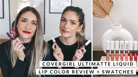 Covergirl Outlast Ultimatte Liquid Lip Color Review Swatches Youtube