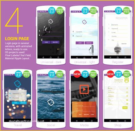 Android App Templates for android Studio Free Of Material Design Ui ...