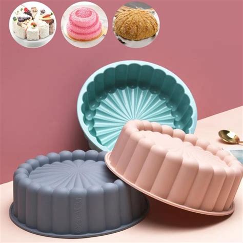 Assadeira Forma De Silicone P Bolo Pudim Torta Mousse Antiaderente P