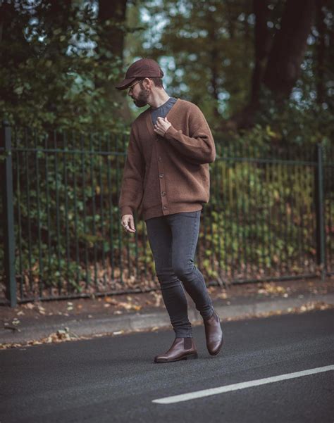 How To Style Brown Chelsea Boots And A Cardigan Your Average Guy