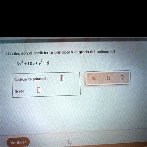 Solved Alguien Se La Sabe Iqu Les Son El Coeficiente