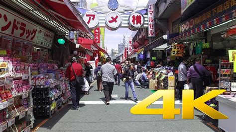 Walking Around Ameyoko Market Tokyo アメ横 上野 4k Ultra Hd Youtube