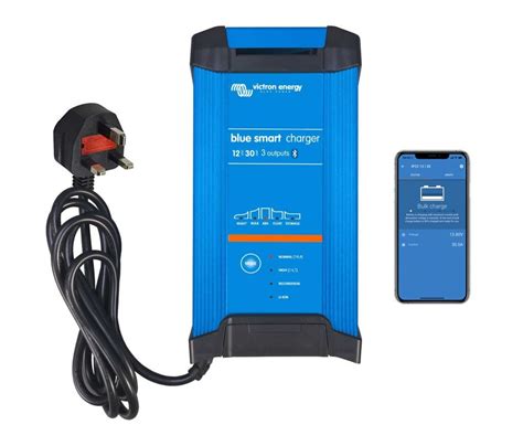 Victron Blue Smart Battery Charger 12V 30A Three Outlet IP22 UK