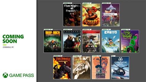 Confira Todos Os Jogos Que Estão Chegando No Xbox Game Pass Nos