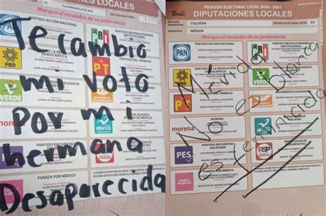 Protestan En Boletas Por Desapariciones Mi Voto Por Mi Desaparecido