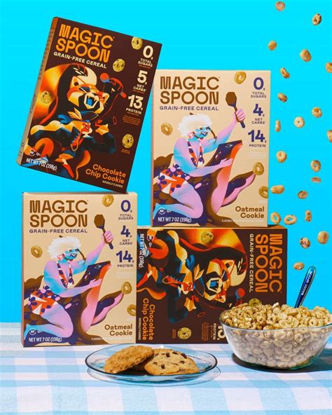 High Protein Keto Friendly 0g Sugar Cereal Magic Spoon Cereal Cereals Packaging Design