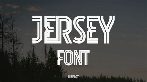 Jersey Font : Download Free for Desktop & Webfont