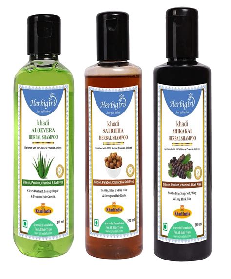 Buy Herbigiri Khadi Aloe Vera Satritha And Shikakai Herbal Shampoo