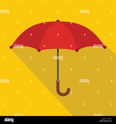 Umbrella Icon Flat Illustration Of Umbrella Vector Icon For Web Stock