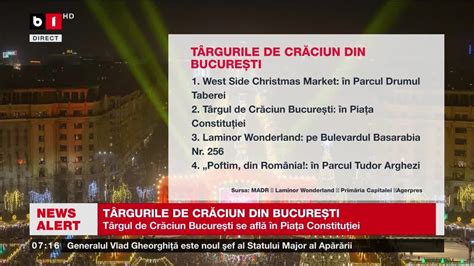 TÂRGURILE DE CRĂCIUN DIN BUCUREȘTI Știri B1TV 30 nov 2023 YouTube